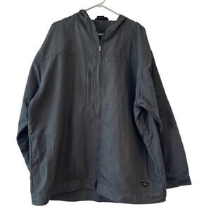Mercedes Benz Windbreaker Hooded Jacket L Gray Motorsport Formula‎ One Racing